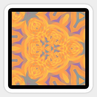 Kaleidoscope of Cute Bright Colors Sticker